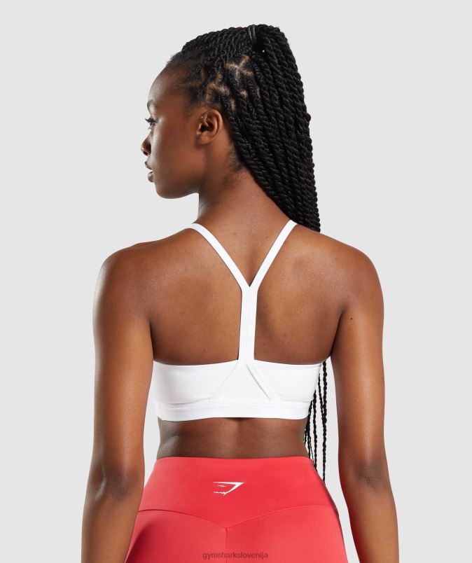 športni nedrček z v izrezom ženskeGymshark bela J00L2211