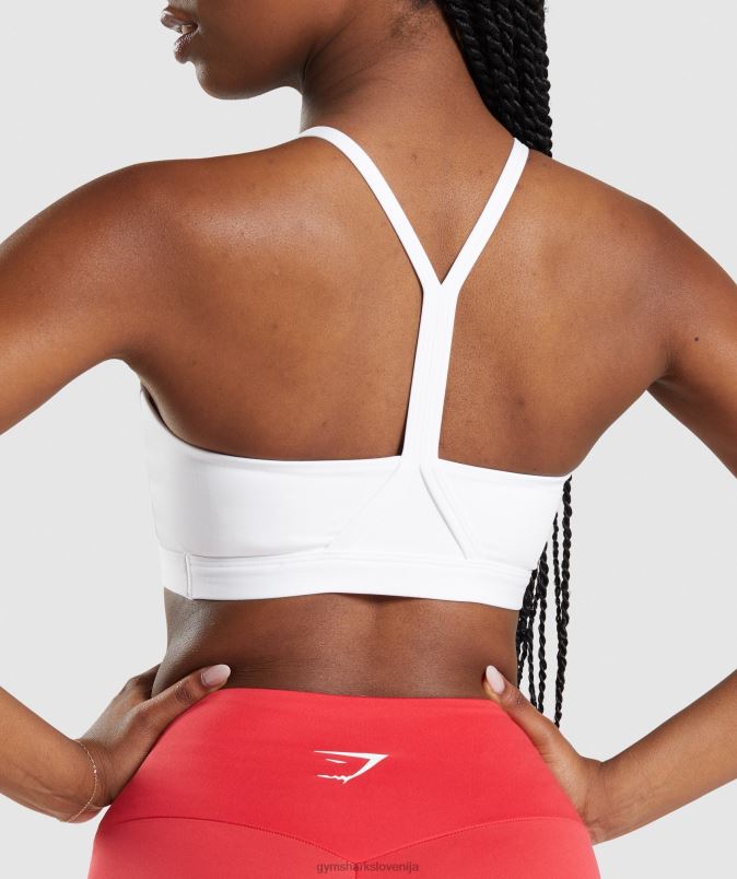 športni nedrček z v izrezom ženskeGymshark bela J00L2211