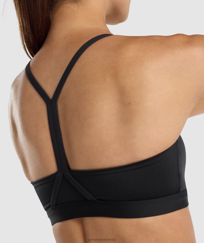 športni nedrček z v izrezom ženskeGymshark Črna J00L2206