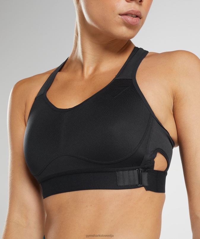 športni nedrček z visoko podporo racerback ženskeGymshark Črna J00L2147
