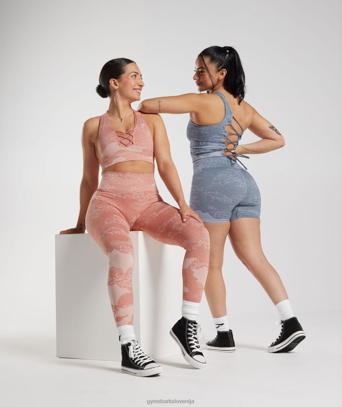 prilagodite maskirni brezšivni športni nedrček ženskeGymshark megleno roza-megleno roza J00L2139
