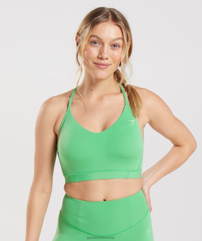 studijski športni nedrček ženskeGymshark jabolčno zelena J00L2202