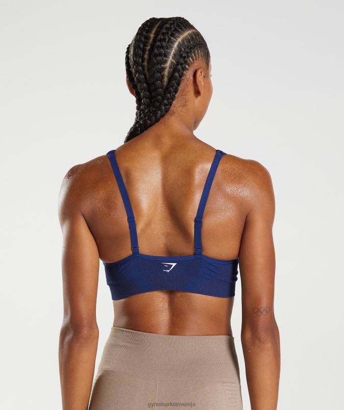 vital brezšiven športni modrček z 2,0 v izrezom ženskeGymshark zvezdasti modri lapor J00L2218