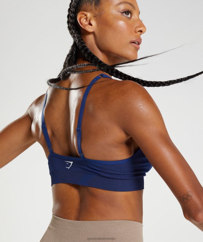 vital brezšiven športni modrček z 2,0 v izrezom ženskeGymshark zvezdasti modri lapor J00L2218
