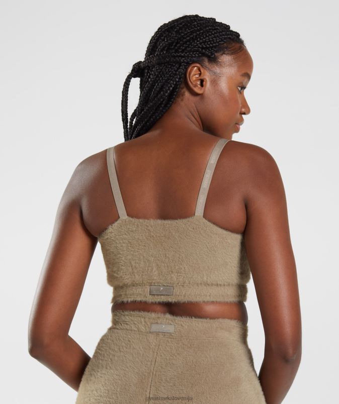 whitney trepalnic pleten bandeau ženskeGymshark cementno rjava J00L2163