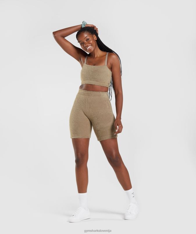 whitney trepalnic pleten bandeau ženskeGymshark cementno rjava J00L2163