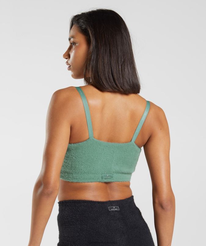 whitney trepalnic pleten bandeau ženskeGymshark listnato zelena J00L2144