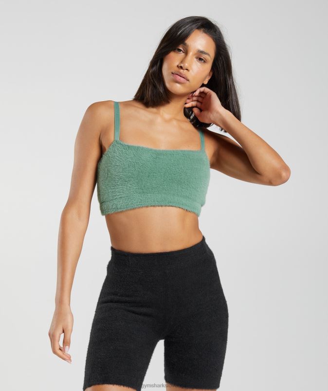 whitney trepalnic pleten bandeau ženskeGymshark listnato zelena J00L2144