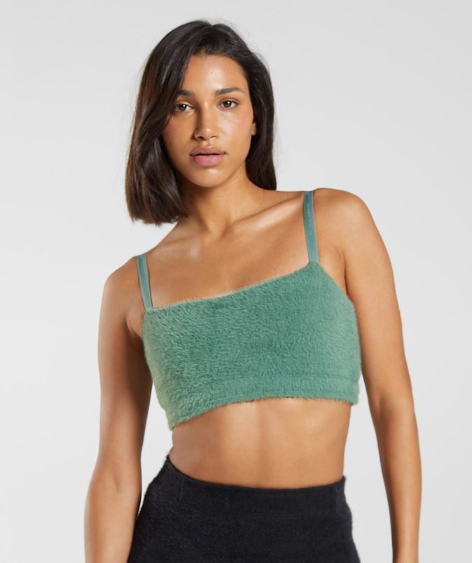 whitney trepalnic pleten bandeau ženskeGymshark listnato zelena J00L2144