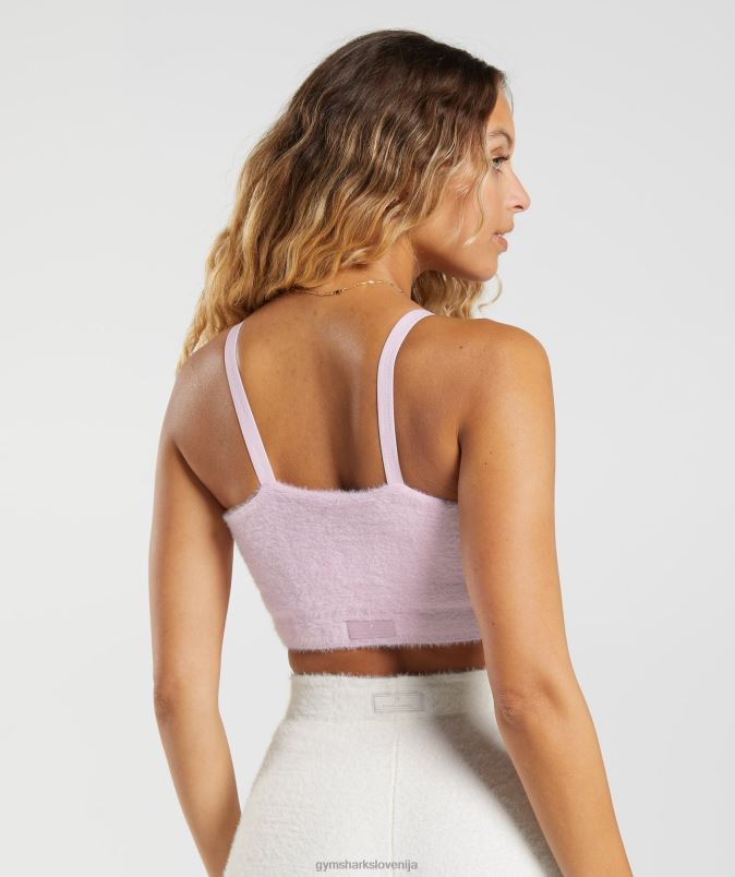 whitney trepalnic pleten bandeau ženskeGymshark stisnjen cvetni list roza J00L2226