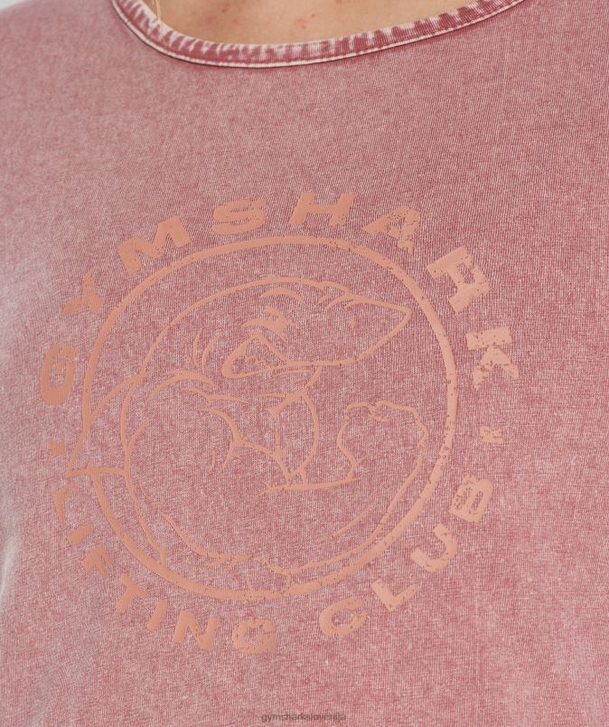 legacy crop top ženskeGymshark terakota roza/kislinsko pranje J00L2502
