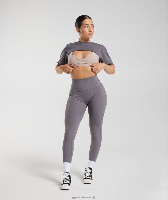 legacy top s skomigni rameni ženskeGymshark titan siva J00L2494