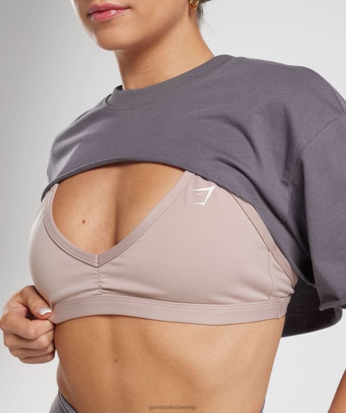 legacy top s skomigni rameni ženskeGymshark titan siva J00L2494